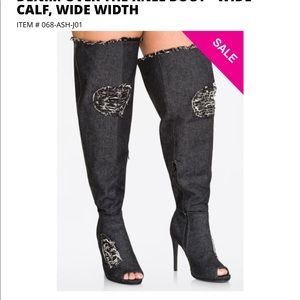 Denim Over the Knee Boots